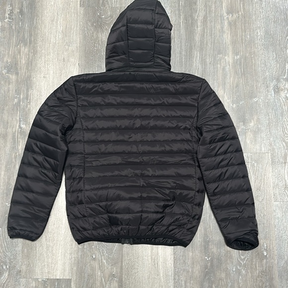 NWT Men’s Ruxen Black Puffer Jacket w detachable hood size Large/fits a Medium - Picture 4 of 4